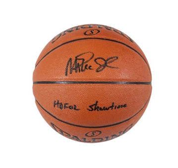 Lot of (10) Magic Johnson Signed & Inscribed Basketballs (HOF 02 & Showtime)